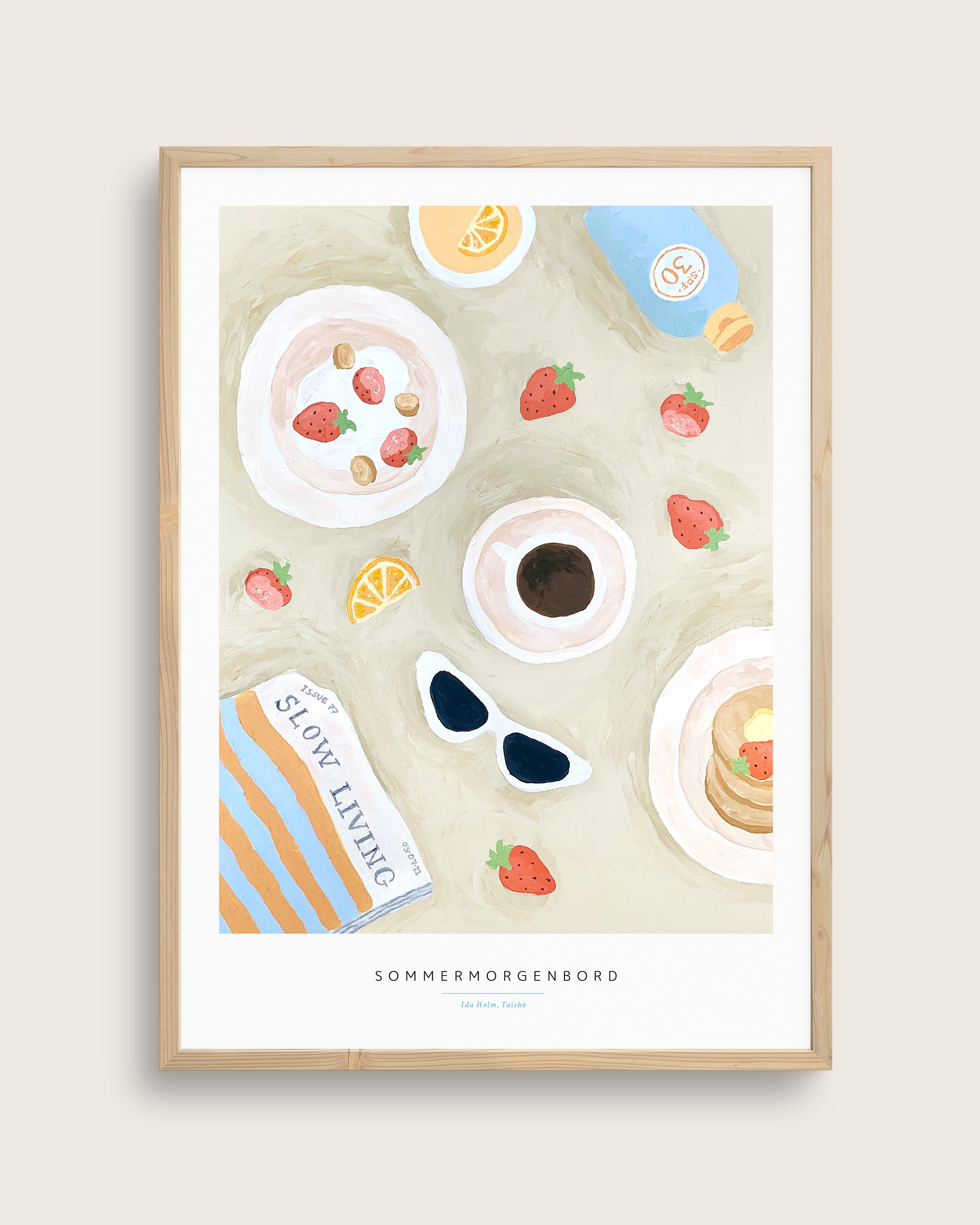 Sommermorgenbord Størrelse 60x80 Taishampx14d - Plakater