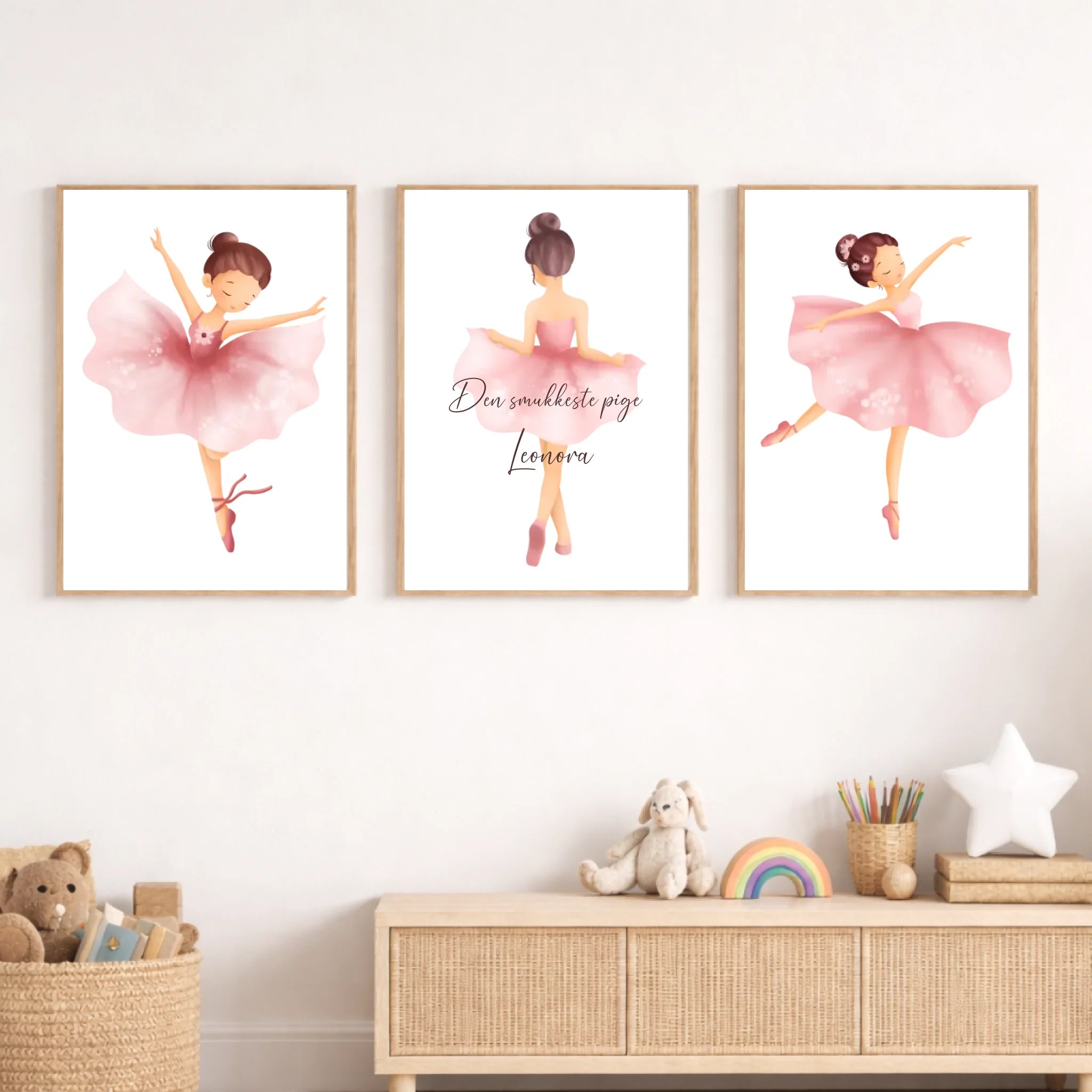 Massiv Eg Ballet Pige Plakat Sæt Plakater Stk Massiv - Teeinblue Plakater