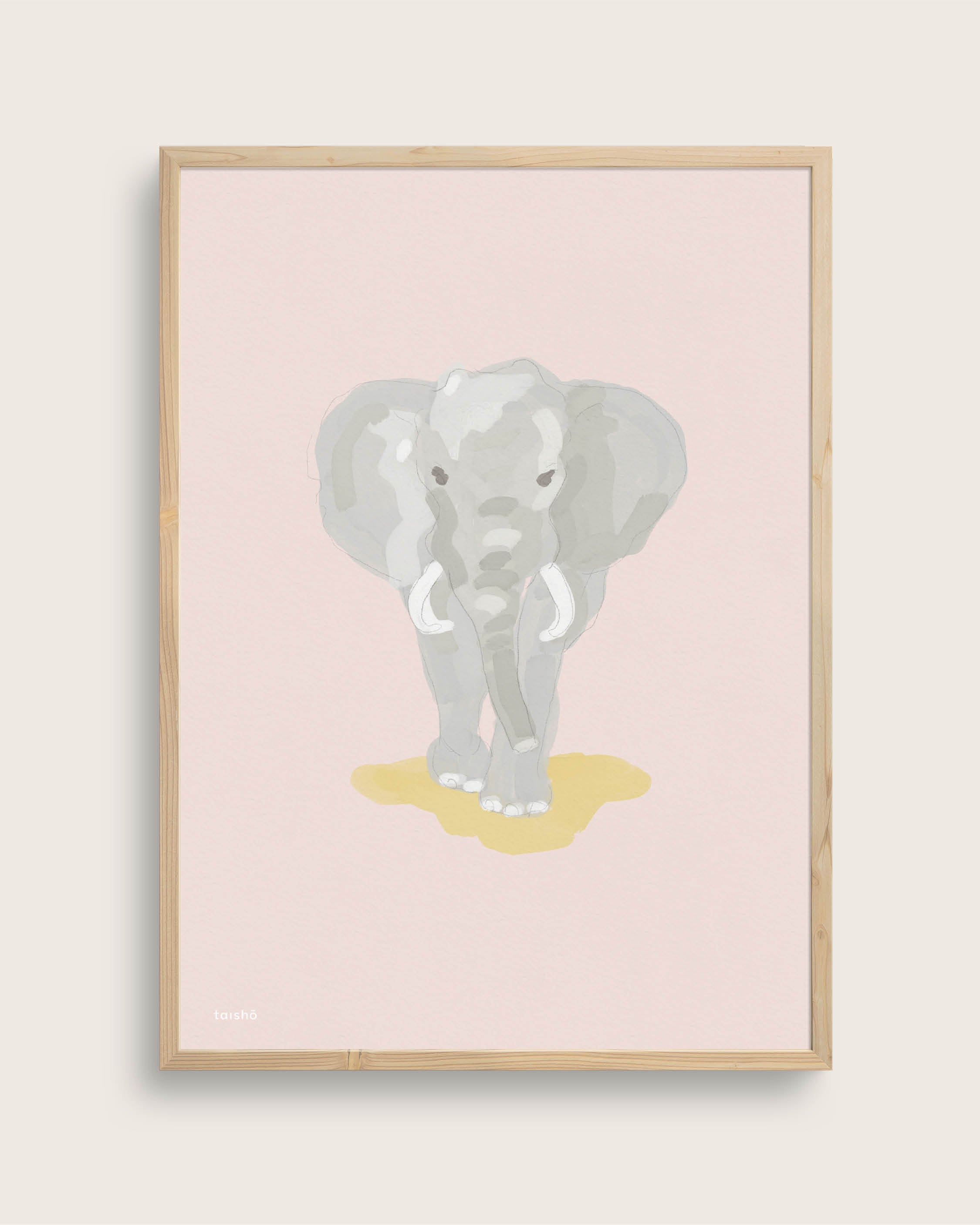 Elefant Størrelse 70x100 Lærredsprint Taishampx14d - Plakater