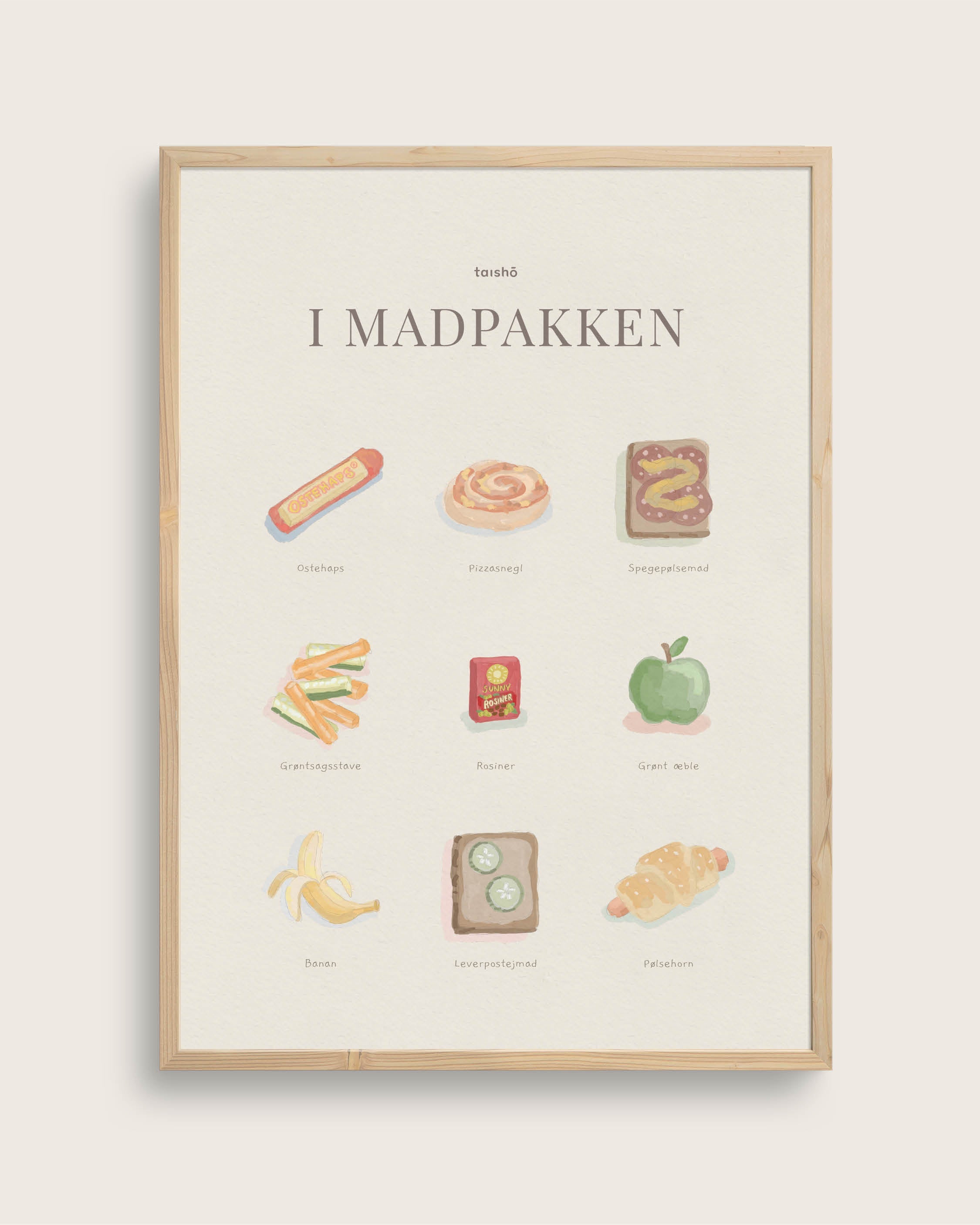 Madpakken Størrelse 100x140 Lærredsprint Taishampx14d - Plakater
