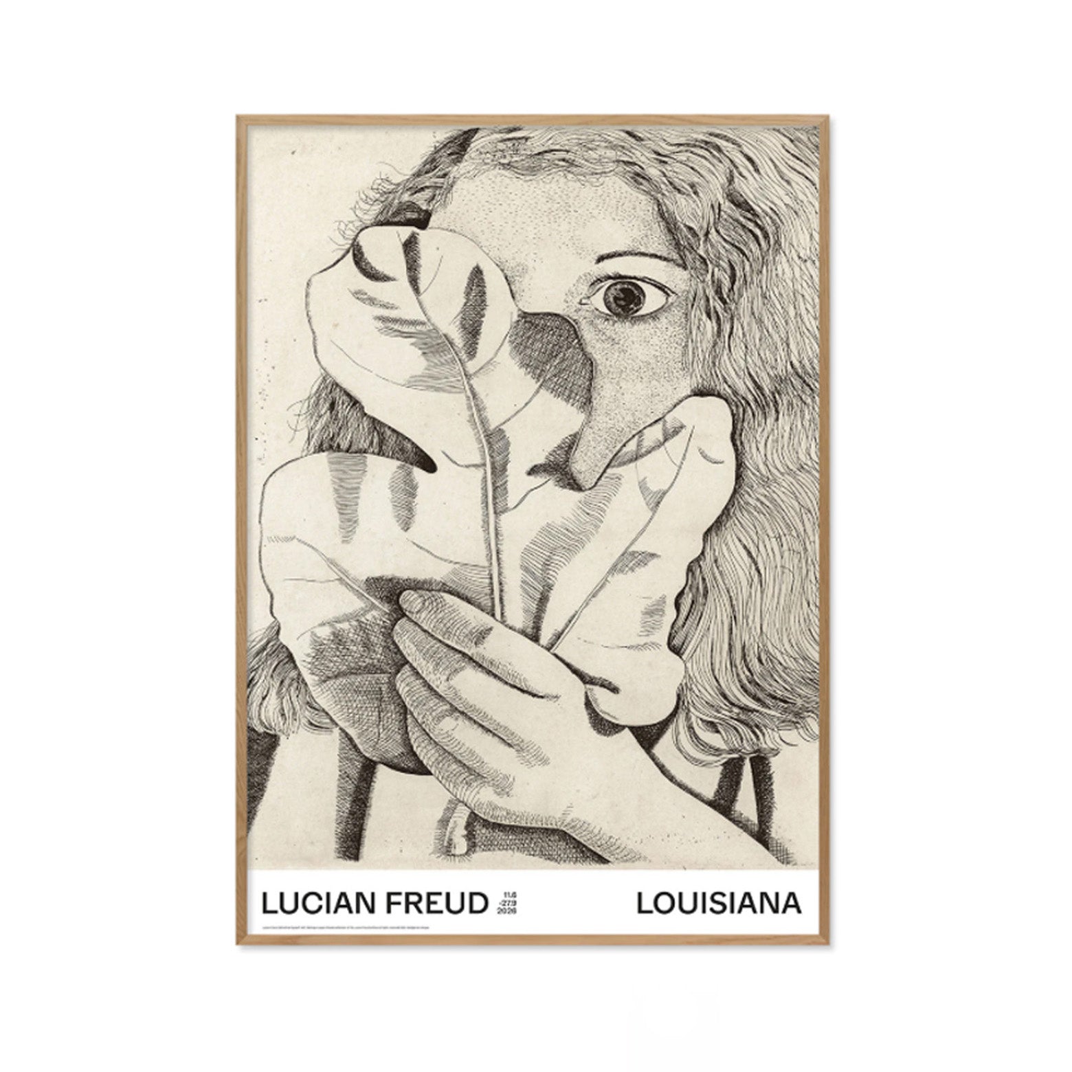 Hvid Refleksfri Lucian Freud Girl With Fig Leaf 1947 - Plakater  - 5705326040956