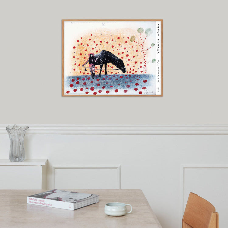Multicolor, Pri Yayoi Kusama Self Obliteration 1967 Inkl Ramme Natur - Plakater  - 5705326042844