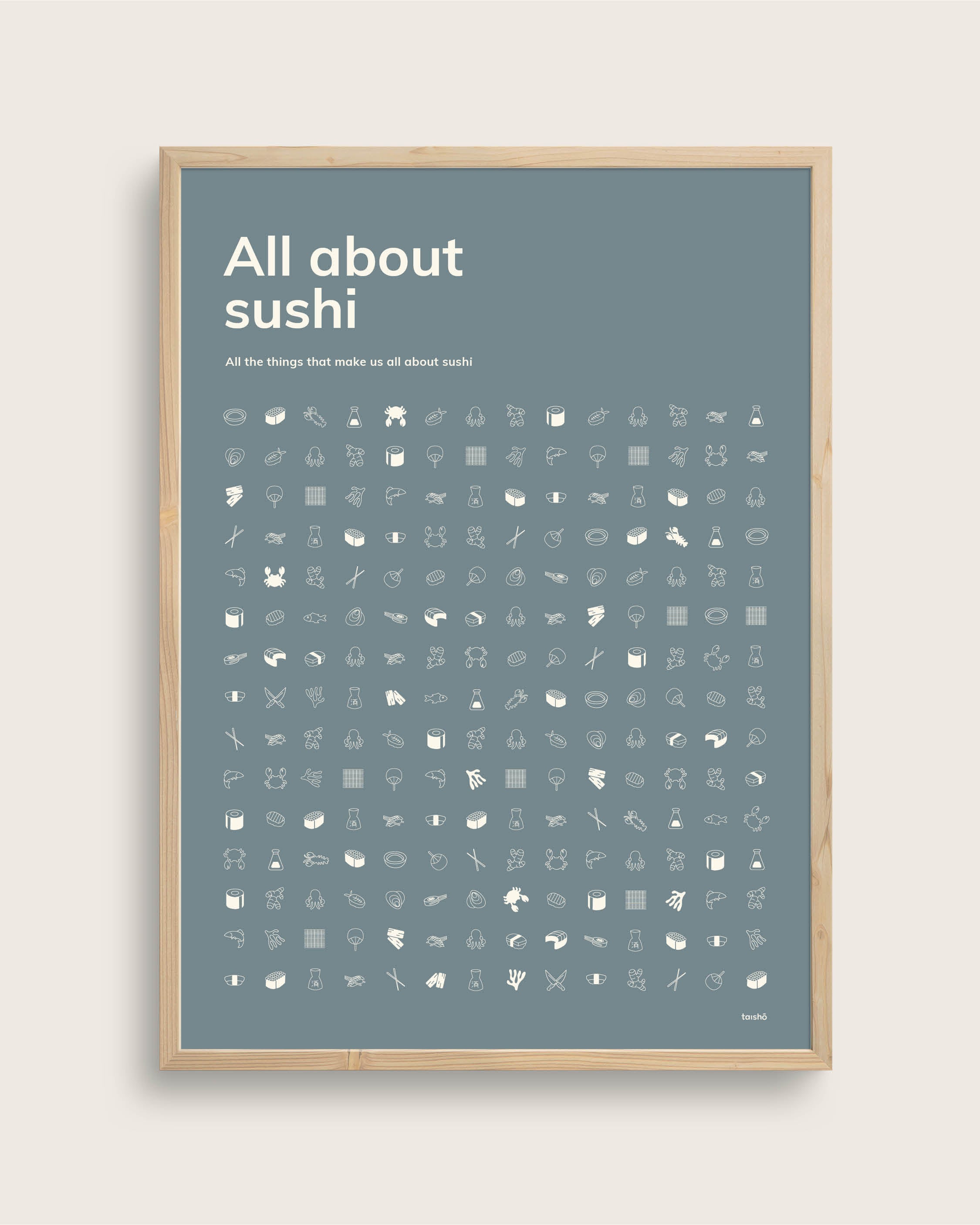 All About Sushi Størrelse 70x100 Lærredsprint Taishampx14d - Plakater