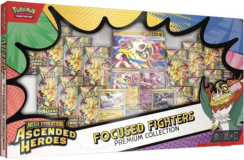 Pokemon Mega Evolution: Ascended Heroes Focused Fighters Premium Poster Collection Boosters - Plakater  - 0196214153080