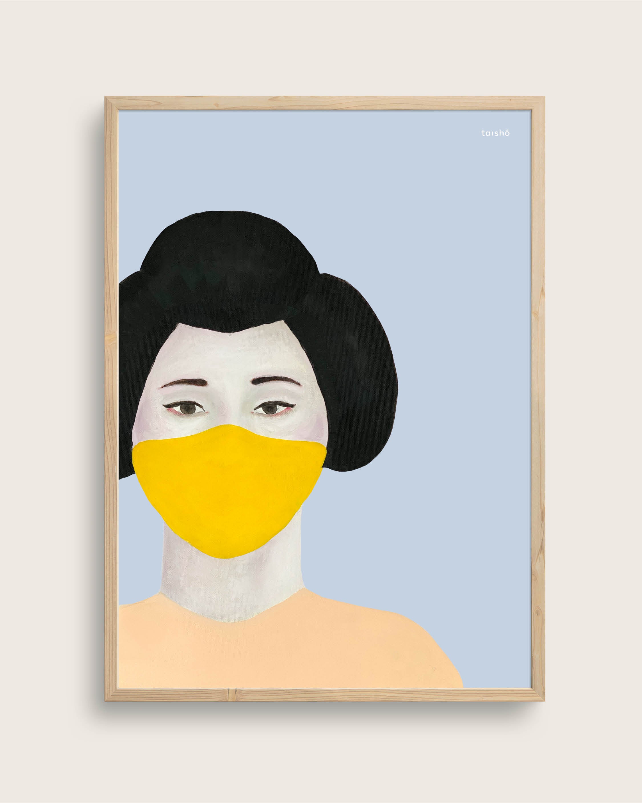 2020 Geisha Størrelse 70x100 Akustikprint Inkl Egetræsramme Taishampx14d - Plakater