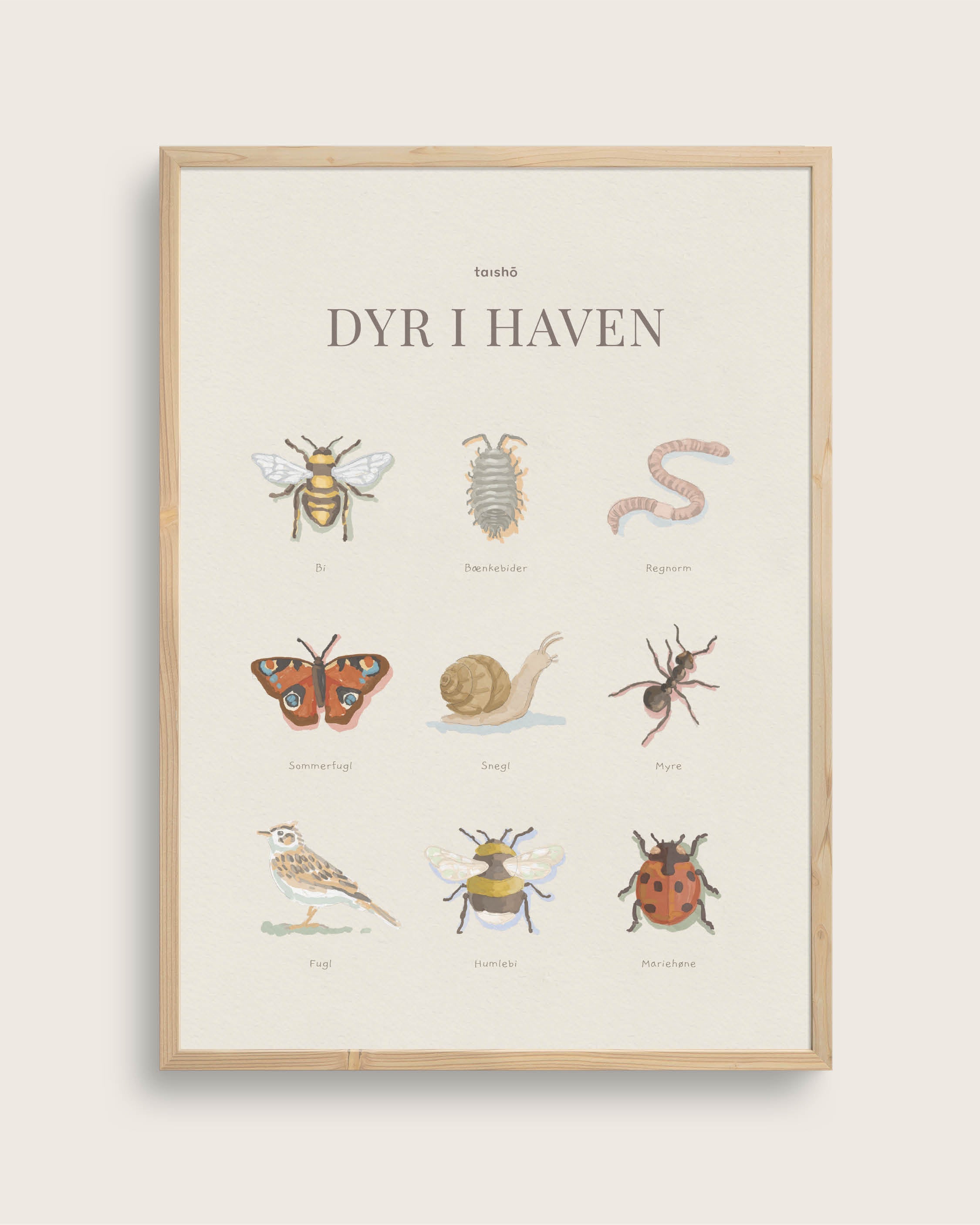 Dyr Haven Størrelse 100x140 Akustikprint Inkl Egetræsramme Taishampx14d - Plakater